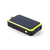 Powerbank WKDT-083 12000mAh, с ручным приводом DC:5V / 2.1A, 2*USB, LED, Black-green