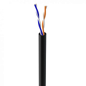 КНП UTP (2*2*0.5) 2p 24 AWG, (CCA), изоляция ПЭ, для зов. работ, 500м, Black