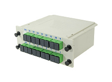 Делитель оптический корпусный 1x16 SC/APC (DIN)