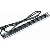 Фильтр 9 розеток кабель 1.8m 19'' пластиковый корпус 220В