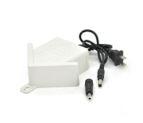 Імпульсний адаптер живлення ZH120200 12В 2А штекер 5,5/2,1 настінний White + перехідник 5,5/2,5