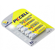Аккумулятор PKCELL 1.2V AA 2000mAh NiMH Rechargeable Battery, 4 штуки в блистере цена за блистер