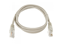 Патч-корд литой, CCA, UTP, RJ45, Cat.5e, 2m, серый Q300