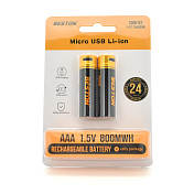 Аккумулятор Li-Ion Beston 1,5V2XAAA USB-Micro, 500mWh, Rechargeable, 800mAh