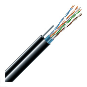 Кабель витая пара Cat. 5e F/UTP 4x2x24AWG РЕ с проволокой, внешний, 305 м