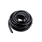 Спиральный кабельный организатор, диаметр 14mm, длина 6m, Black