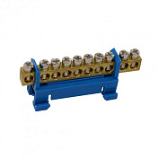 Шина нульова 10 отворів під DIN-рейку Q25