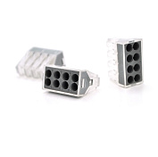 Клема із затискачем 8-провідна WAGO K773-108 для розподільних коробок, 8-pin, прозоро-чорна