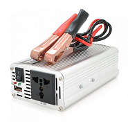 Інвертор напруги PI 1000ВА(600Вт), 12/220V, approximated, 1 універсальна розетка, клем + крокодили