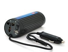 Інвертор напруги POWERMASTER, 12V/220V, 150W з модифікованою синусоїдою, 1 універсальна розетка