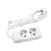 Подовжувач Panasonic X-tendia із заземленням 2 гнізда, 5 м, із захисними шторками, сірий