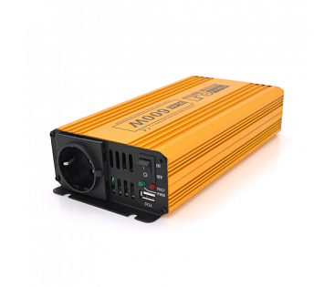 Инвертор напряжения Mexxsun MXSPSW-600, 12V / 220V, 600W с правильной синусоидой, 1 Shuko, 1 USB, кл