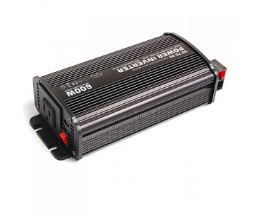Инвертор напряжения Carspa-600-122 (600Вт), 12 / 220V, approximated, 1Shuko, USB, клеммы, Box Q15
